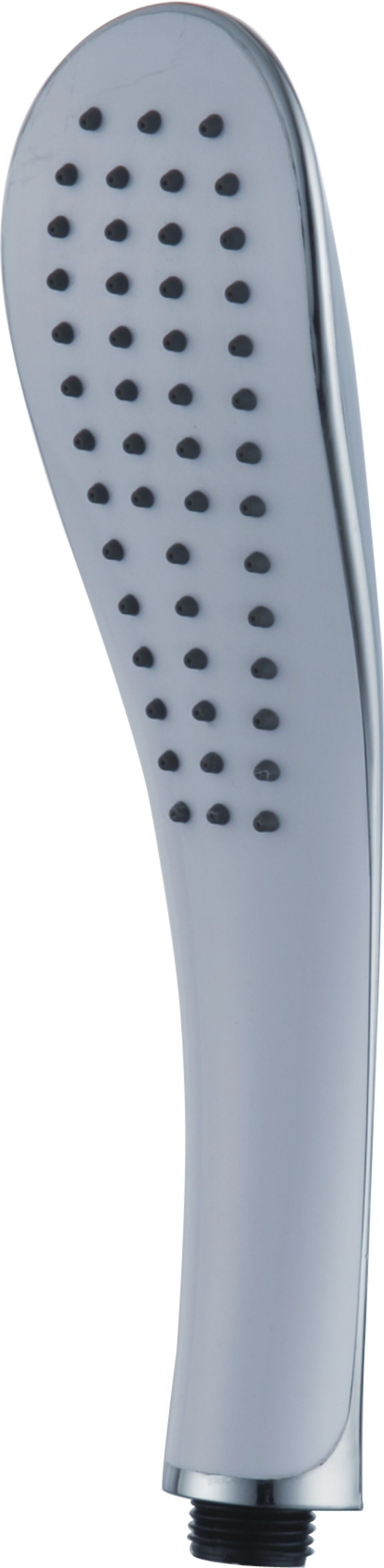 Лейка душевая HAIBA настенная, округлая, белая, с 1 режимом, хромированная/пластмассовая, ручная, для душа/ванной