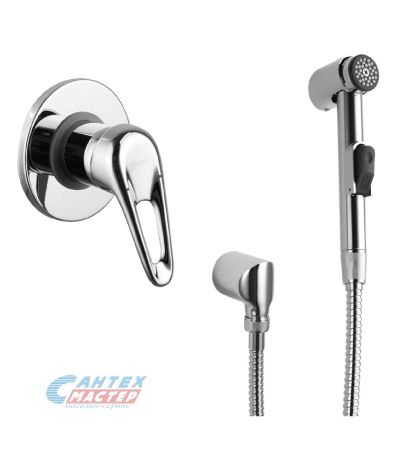 Смеситель Lemark Luna встраиваемый с гигиеническим душем хром LM4119C