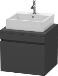 Тумба под раковину для консоли/столешницы Duravit DuraStyle 80х47,8х51,2 см, подвесная, ДСП, цвет: графит матовый, 1 выдвижной ящик, прямоугольная