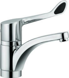 Смеситель для кухни/мойки KLUDI MEDI CARE, однорычажный, поворотный, латунный,  длина излива 200 мм, латунь, цвет хром