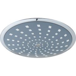 Верхний душ Melodia Standard Middle круглая, d200 мм серый/хром, ABS-пластик, тропический душ, для душа/ванной MKP20488