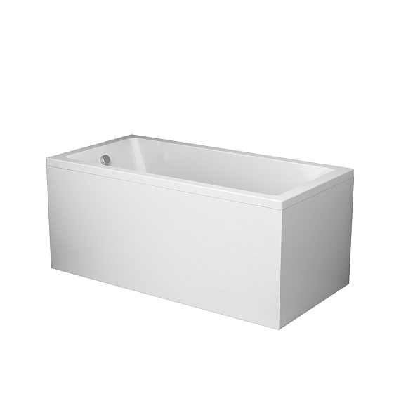 Ванна Am.Pm Gem 140х70 акриловая, цвет белый глянцевый, (без гидромассажа, рамы, сифона, фронтальной панели) прямоугольная, левосторонняя/правосторонняя