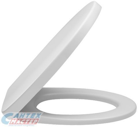 Сиденье для унитаза Jacob Delafon Patio New с микролифтом, дюропласт, белая крышка, размер 44.8 x 36.2 сидушка, стульчак E70021-00 (Якоб Делафон)