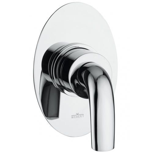 Смеситель для душа Webert Aria однорычажный, скрытого монтажа, керамический, настенный, без излива/шланга/лейки, латунь хром