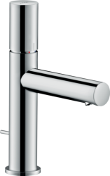 Смеситель для раковины/умывальника Axor Uno 110, однорычажный, с рукояткой zero, фиксированный излив, длина излива 12,3 см, керамический, латунь, цвет хром, со сливным гарнитуром