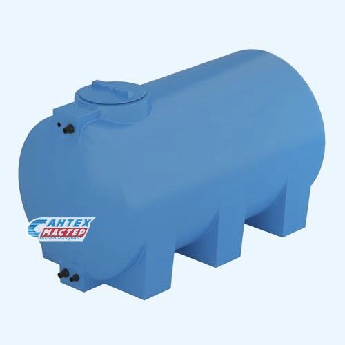 Бак пластиковый  Акватек (Aquatech) ATH 500 литров  0-16-2221  для воды с поплавком (емкость горизонтальная) цвет-синий
