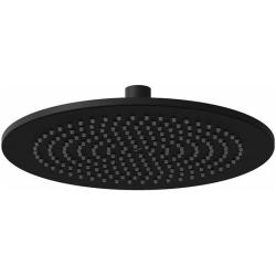 Верхний душ Ravak, настенный/потолочный, круглый, с 1 режимом,  размер 25 см, латунь, цвет черный матовый, для душа/ванной, душевой