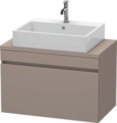 Тумба под раковину для консоли/столешницы Duravit DuraStyle 80х47,8х51,2 см, подвесная, ДСП, цвет: базальт, 1 выдвижной ящик, прямоугольная