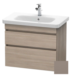 Тумба/шкафчик для консоли/столешницы Duravit DuraStyle под раковину 80х54,8х51,2 см, подвесная, ДСП, цвет: сосна серебристая/базальт, 2 выдвижных ящика, прямоугольная