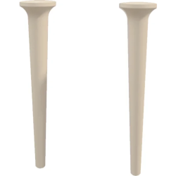 Ножки Cezares Idra для тумбы и пенала, 2 шт. размер 9х9х43 см дерево, цвет хлопок (Cotone)