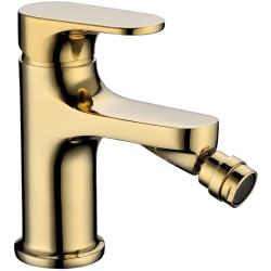 Смеситель для биде Boheme Spectre, однорычажный, неповоротный, керамический, длина излива 136 мм, латунь, цвет золото Смеситель для биде Boheme Spectre, однорычажный, неповоротный, керамический, длина излива 136 мм, латунь, цвет золото