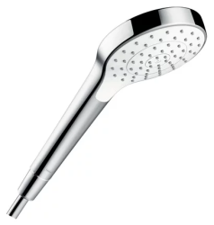 Лейка душевая Hansgrohe Croma S 1jet EcoSmart 7 л/мин, настенная, круглая, с 1 режимом, хромированная/пластмассовая, цвет хром/белый, ручная, для душа/ванной