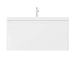 Тумба под раковину Velvex Klaufs 900-0-1, 883х443х440 мм подвесная, цвет белый глянец, 1 выдвижной ящик/выдвижной органайзер, подходит раковина Mario 90, универсальная, в ванную комнату