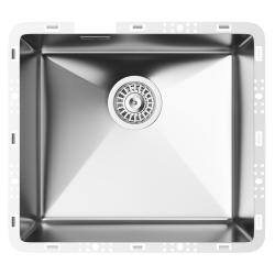Мойка 450х500 см TopZero серия TZ RS, бесшовная, из нержавеющей стали, полированная, прямоугольная, отверстие под смеситель, слив-перелив, для кухни Мойка 450х500 см TopZero серия TZ RS, бесшовная, из нержавеющей стали, полированная, прямоугольная, отверстие под смеситель, слив-перелив, для кухни