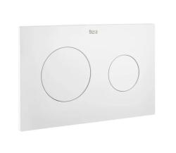 Кнопка смыва Roca Duplo One PL-10 цвет белый матовый, размер 250 х 160 х 10 мм, клавиша управления для сливного бачка, инсталляции, два режима слива, механическая, панель