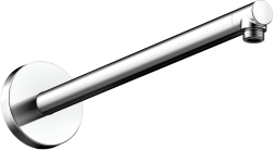 Держатель верхнего душа Axor Montreux Classic, настенный, размер 38,9 см, округлый, цвет: полированная бронза, латунный, для душа/ванной/душевой кабины, на стену, наружний монтаж