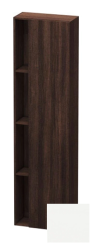 Пенал Duravit DuraStyle, 50x24x180 см, подвесной, (правый), с дверцей, с закрытыми/открытыми полками, цвет: каштан темный/белый матовый, в ванную комнату