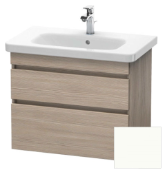 Тумба под раковину для консоли/столешницы Duravit DuraStyle 80х54,8х51,2 см, подвесная, ДСП, цвет: сосна серебристая/белый матовый, 2 выдвижных ящика, прямоугольная