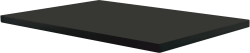 Столешница Deante Correo, для консоли, модальная система, 367х167х13 мм, искусственный камень, прямоугольная, цвет: черный