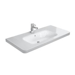 Раковина DURAVIT DuraStyle WonderGliss 100х48х17 см, подвесная, прямоугольная, санфарфор, цвет белый, 1 отверстие под смеситель, антигрязевое покрытие, слив/перелив