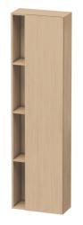Пенал Duravit DuraStyle, 50x24x180 см, подвесной, (правый), с дверцей, с закрытыми/открытыми полками, цвет: натуральный дуб, в ванную комнату