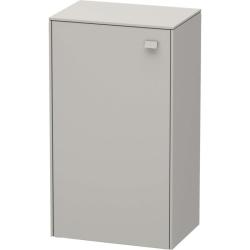 Полупенал Duravit Brioso L, 27х19,6х61 см, подвесной/напольный, (левый), с дверцей/одностворчатый, со стеклянными полками, цвет: бетонно-серый, в ванную комнату