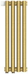 Радиатор отопления Сунержа Эстет-1 EU50 левый 500х180 4 секции, цвет состаренная латунь, нижнее левое подключение, нержавеющая сталь, трубчатый