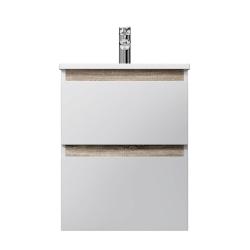 Тумба под раковину AM.PM X-Joy 50, 475x445x600 мм, подвесная, цвет белый, 2 выдвижных ящика, шкаф/шкафчик навесной, под раковину/умывальник, прямоугольная, правая/левая, универсальная