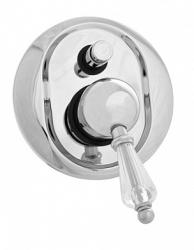 Смеситель для душа Cezares Vintage, встраиваемый, однорычажный, без излива, с переключателем, керамический, латунь, внутренний (скрытый монтаж), цвет хром