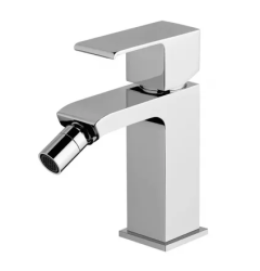 Смеситель для биде Cezares Porta, однорычажный, низкий, длина излива 104 мм, неповоротный, керамический, латунь, цвет хром, без донного клапана