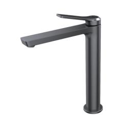 Смеситель для раковины/умывальника IDDIS Parker однорычажный, неповоротный, фиксированный, высокий, длина излива 160 мм высота 200 мм латунь, цвет графит матовый PARGM01i01