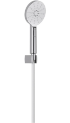 Душевой гарнитур Aquatek Оберон комплект: ручной душ/шланг для душа/держатель для душа, пластик, цвет хром, наружного монтажа, настенный, для душа/ванной