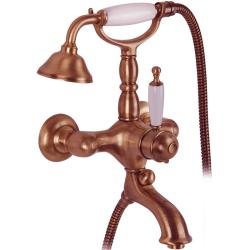 Смеситель для ванны/душа Migliore Oxford, настенный, термостатический, неповоротный, длина 100 мм, латунь, цвет медь