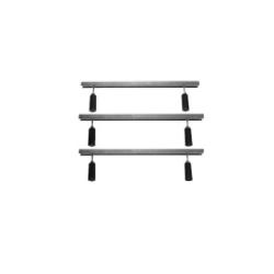 Ножки для ванны Duravit, для душевого поддона D-Code, 58x4x11,5 см, металлические, цвет серый, пять точек опоры, для душевых поддонов с боковой длиной >150 см