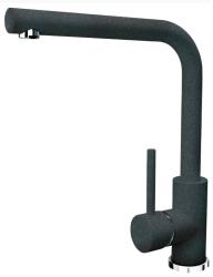 Смеситель для кухни/мойки Am.Pm X-Joy S однорычажный, поворотный, с каналом для питьевой воды, керамический, с высоким изливом, длина 220 мм, нержавеющая сталь, цвет хром