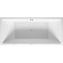 Ванна Duravit Vero Air 180х80 см гидромассажная, отдельностоящая, акриловая, цвет: белый, с рамой/сливом-переливом/фронтальной панелью, прямоугольная, с системой гидромассажа Air-System, c двумя наклонами для спины