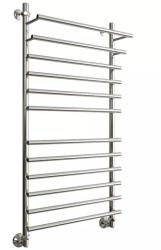 Полотенцесушитель Двин F Primo 120/60, водяной (1"-3/4"-1/2" К1  Полированный), универсальное подключение, нержавеющая сталь, настенный, форма лесенка, цвет хром, к отоплению и ГВС, для отопления, обогрева в ванной