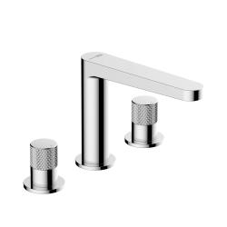 Смеситель для раковины/умывальника WasserKRAFT Mosel, двухвентильный, неповоротный, керамический, длина излива 162 мм, латунь, цвет хром