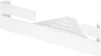 Полка Deante Mokko, размер: 290х201х85 мм, настенная, цвет белый, стальная, угловая, подвесная, для душа/ванной