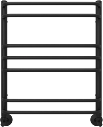 Полотенцесушитель Aquatek Пандора водяной П7 500х600 мм черный муар, нержавеющая сталь, лесенка, подключение нижнее