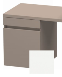 Тумба/шкафчик для консоли/столешницы Duravit DuraStyle под раковину 40х47,8х51,2 см, подвесная, ДСП, цвет: базальт/белый матовый, 1 выдвижной ящик, прямоугольная