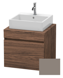 Тумба/шкафчик для консоли/столешницы Duravit DuraStyle под раковину 60х54,8х51,2 см, подвесная, ДСП, цвет: орех темный/базальт, 1 выдвижной ящик, прямоугольная
