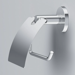 Держатель для туалетной бумаги AM.PM X-Joy, с крышкой, хром, настенный, металл, форма прямоугольная, для туалета/ванной, бумагодержатель