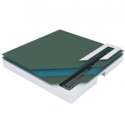 Душевой поддон Pestan Confluo Board UNI 900 со встроенным душевым лотком Frameless Line 550, квадратный (с сифоном) вспененный полистирол, сухой затвор