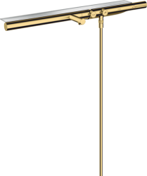 Смеситель для ванны Axor ShowerSolutions 800, термостатический, внешнего/наружнего монтажа, настенный, неповоротный, латунный/стеклянный, длина излива 17,5 см, цвет полированное золото, без душевого шланга/лейки