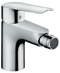 Смеситель для биде Hansgrohe Logis E однорычажный, керамический, фиксированный излив, длина 11,5 см, латунь, цвет хром, без шланга/лейки, без донного клапана
