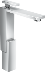 Смеситель для раковины/умывальника Axor Edge 280, однорычажный, фиксированный излив, длина излива 18 см, керамический, латунь, цвет хром, со сливным клапаном Push-Open