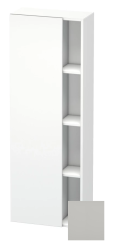 Пенал Duravit DuraStyle, 50x24x140 см, подвесной, (левый), с дверцей, с закрытыми/открытыми полками, цвет: бетонно-серый/белый матовый, в ванную комнату