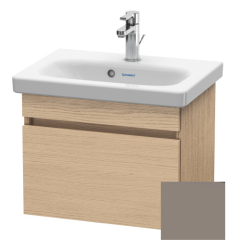 Тумба/шкафчик для консоли/столешницы Duravit DuraStyle под раковину 60х54,8х51,2 см, подвесная, ДСП, цвет: натуральный дуб/базальт, 1 выдвижной ящик, прямоугольная