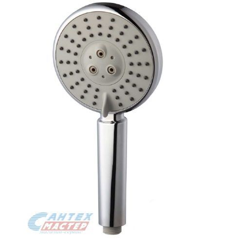 Лейка душевая Iddis настенная, круглая, с 3 режимами, регулируемая, хромированная/пластмассовая, ручная, для душа/ванной